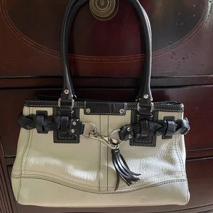 Authentic Coach Shoulder Bag, Braided Wrap w/Clasp